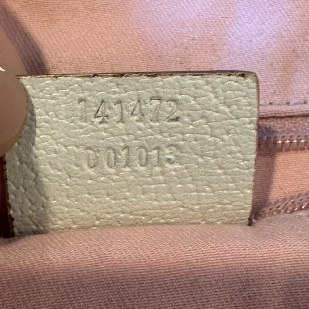 Vintage Gucci Pink Supreme Tote Bag SHW Fabric Leather - Picture 6 of 7